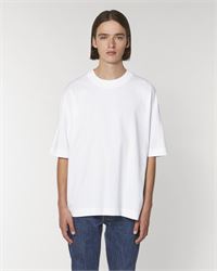 T-SHIRT UNISEX OVERSIZE CON COLLO A BORDO ALTO